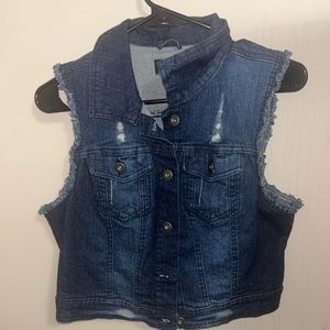 Small Jean vest.